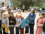 Конкурс детского рисунка на Асфальте в Орджоникидзе